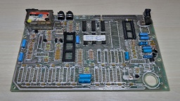 The board, with all valuable components stripped.